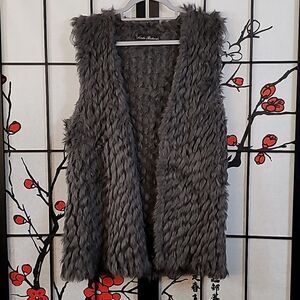 Linda Richards Luxury Rabbit Fur Vest Sweater